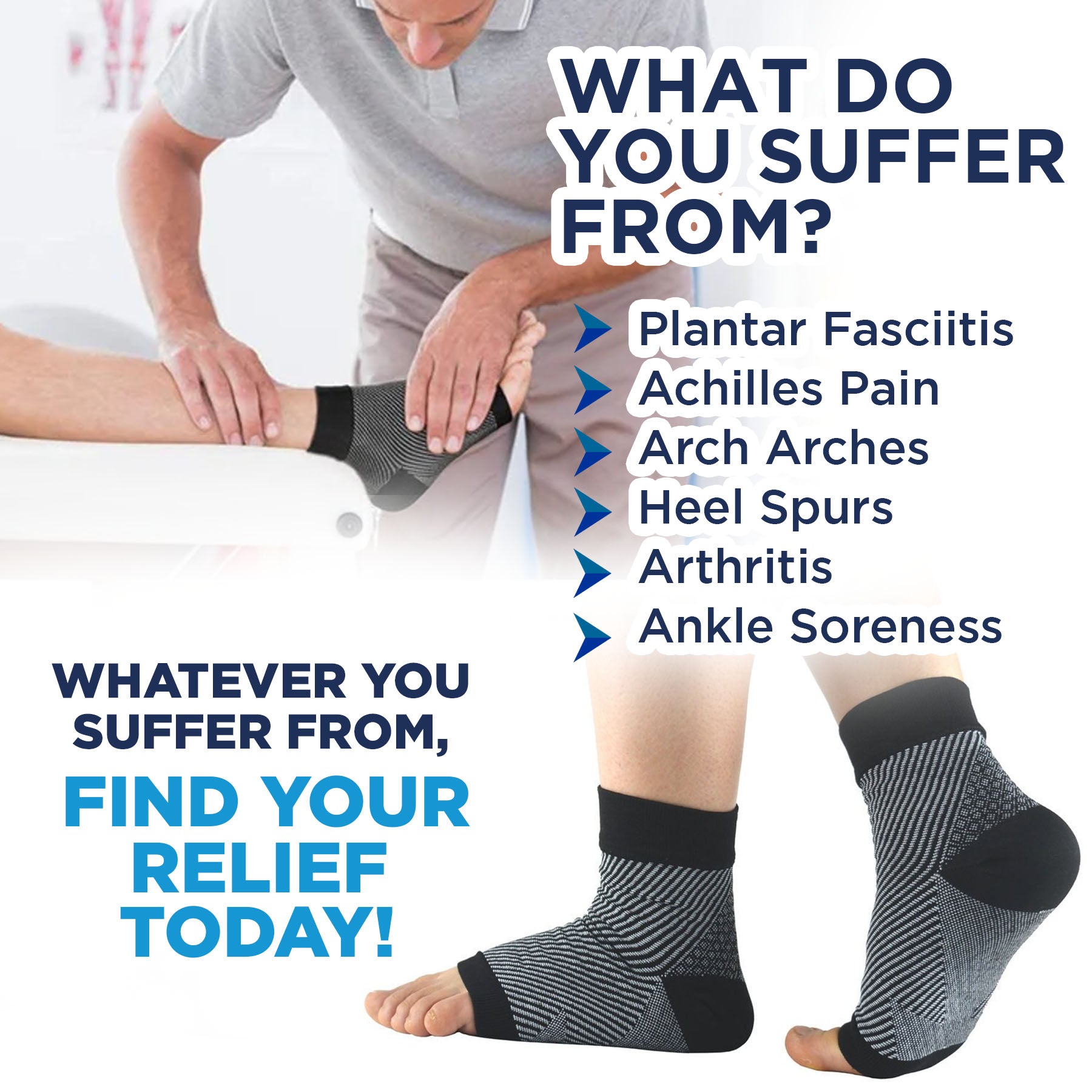 OrthoFit Compressions Ankle Socks