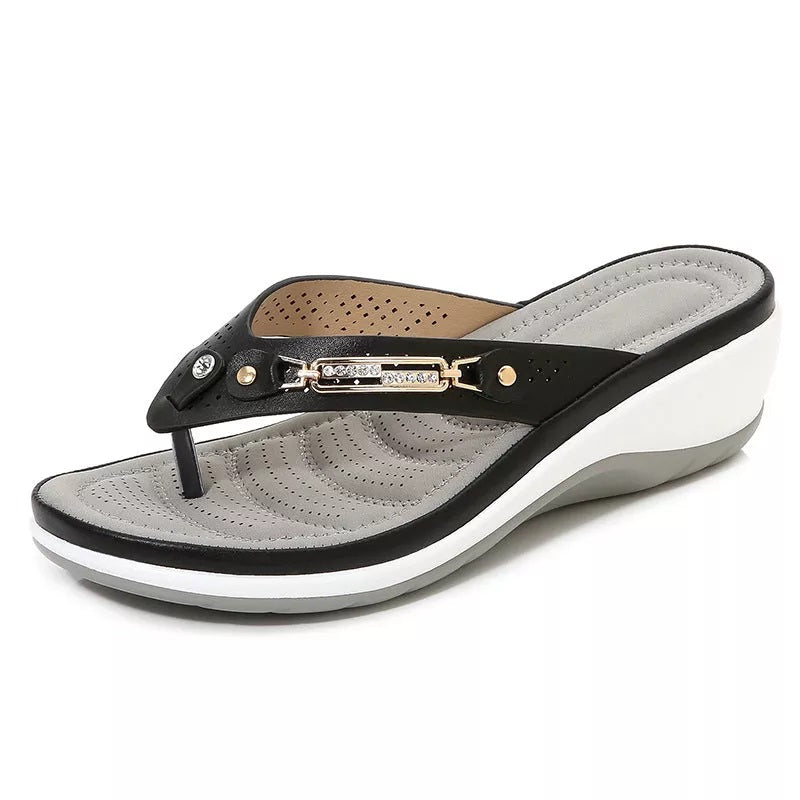 Women’s Arch Support Soft Cushion Leather Sandals